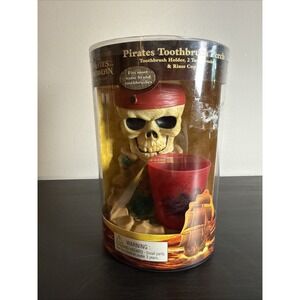 NEW Pirates of the Caribbean Pirates 2 Toothbrush Perch Holder Cup Disney